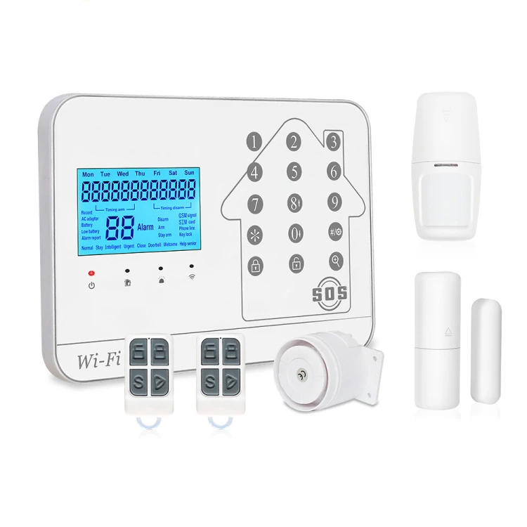 Alarma Tuya Smart WiFi linea fija con zonas 4 cableadas