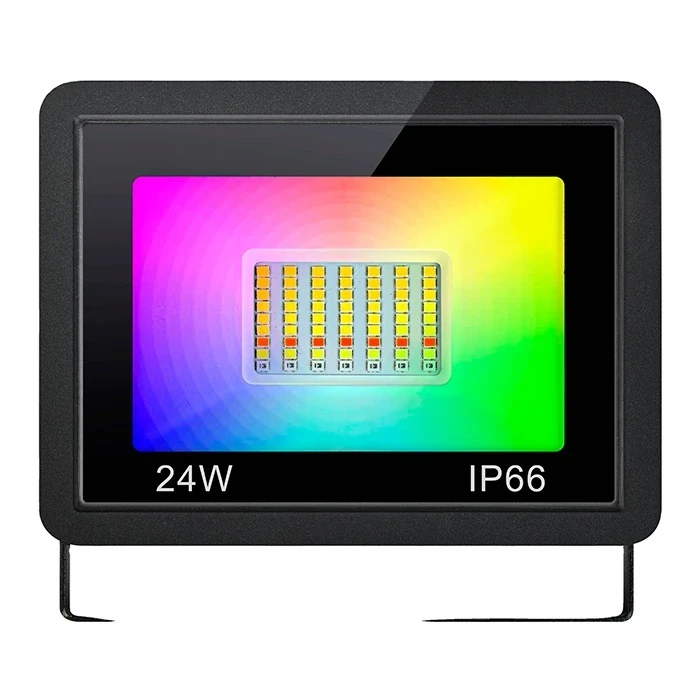 Foco de luz led 24W exterior Tuya Smart IP66 WiFi Musica RGBCW