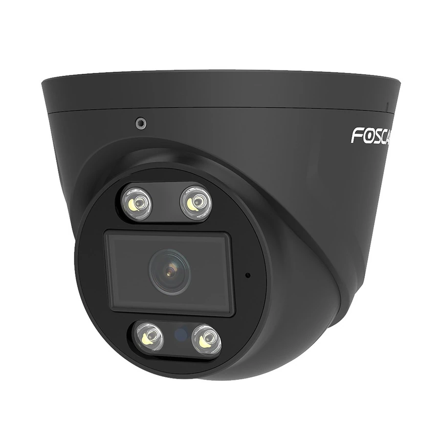 Foscam T8EP 8Mpx Camara IP Poe deteccion de vehiculos sonido Negra