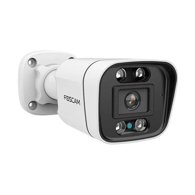 Foscam V4EC Camara exterior POE 4Mpx audio blanca