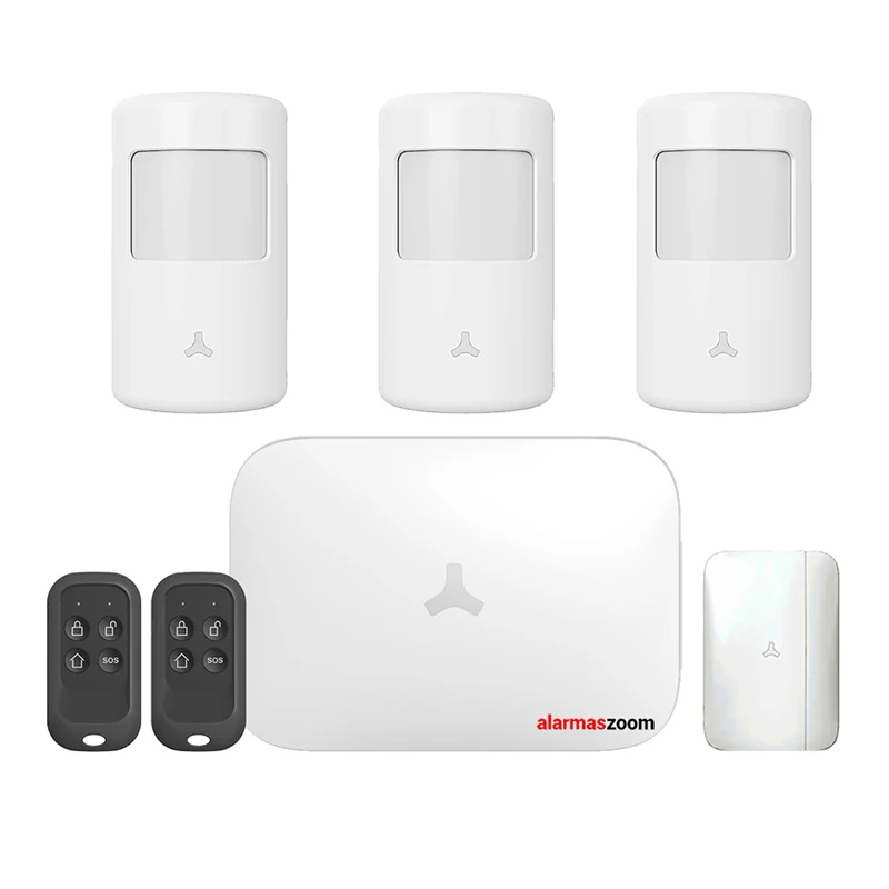 Alarma para casa WiFi GSM AZ042 3 sensores movimiento