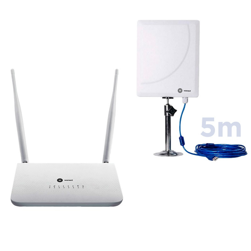 Wonect R7 Router repetidor USB Antena WiFI W6 5 metros