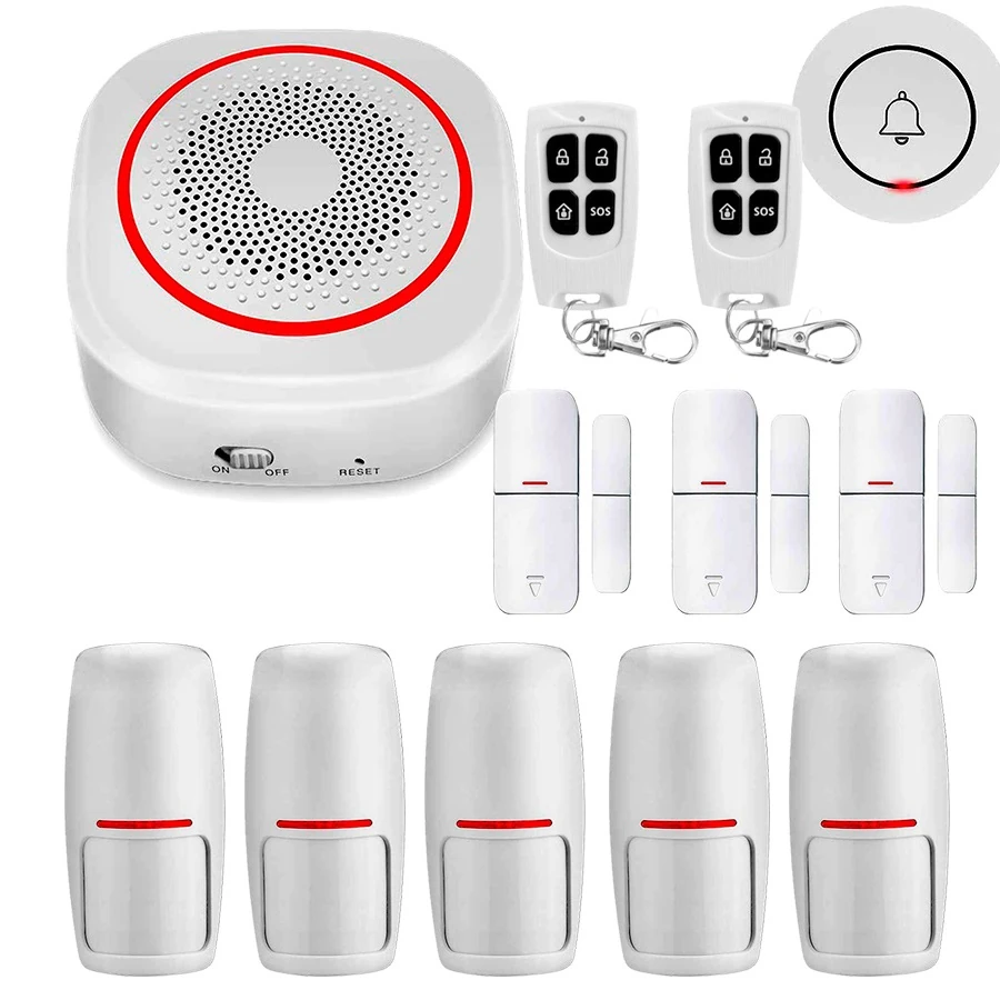 Kit alarma sin cuotas WiFi casa grande H3