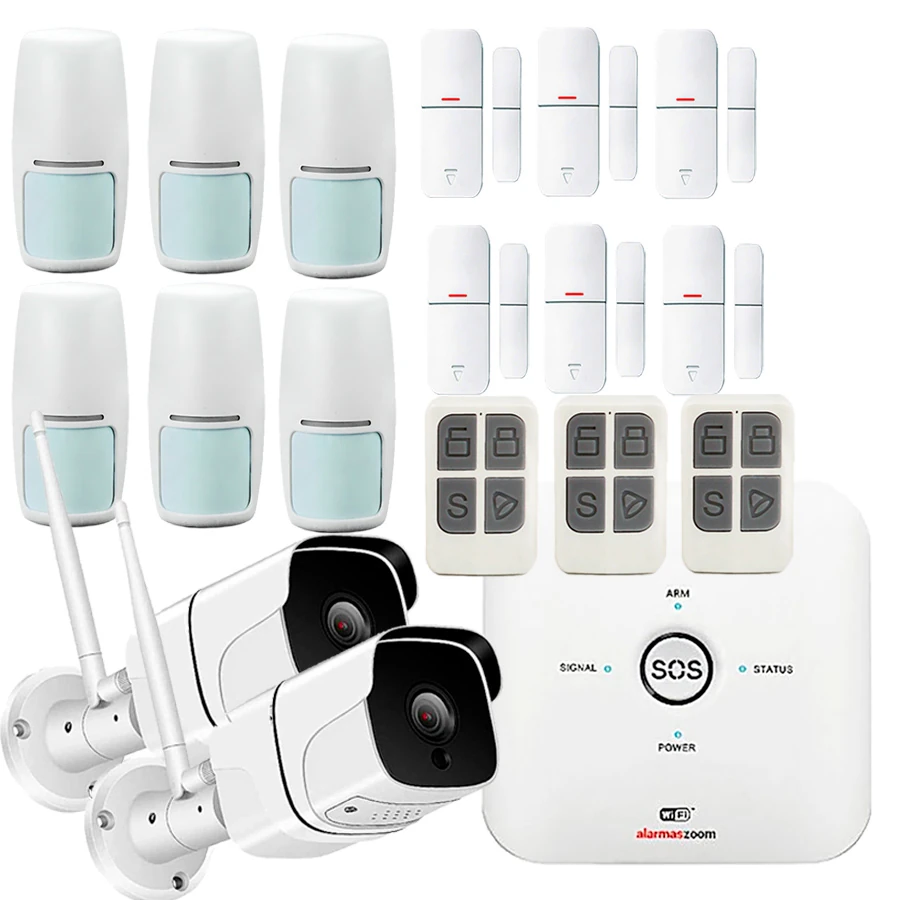 Kit alarma sin cuotas 2 camaras exterior AZ038