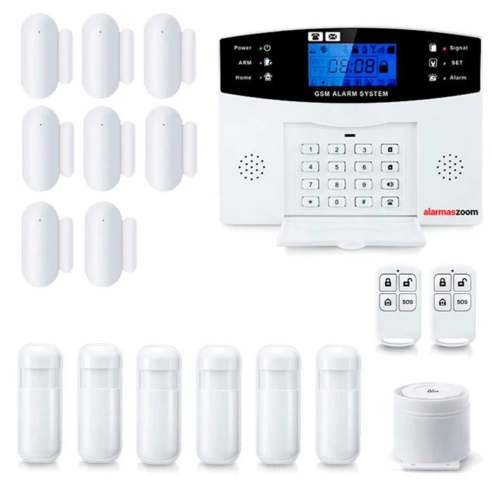 Kit alarma sin cuotas 8 sensores apertura 6 PIRs PG500