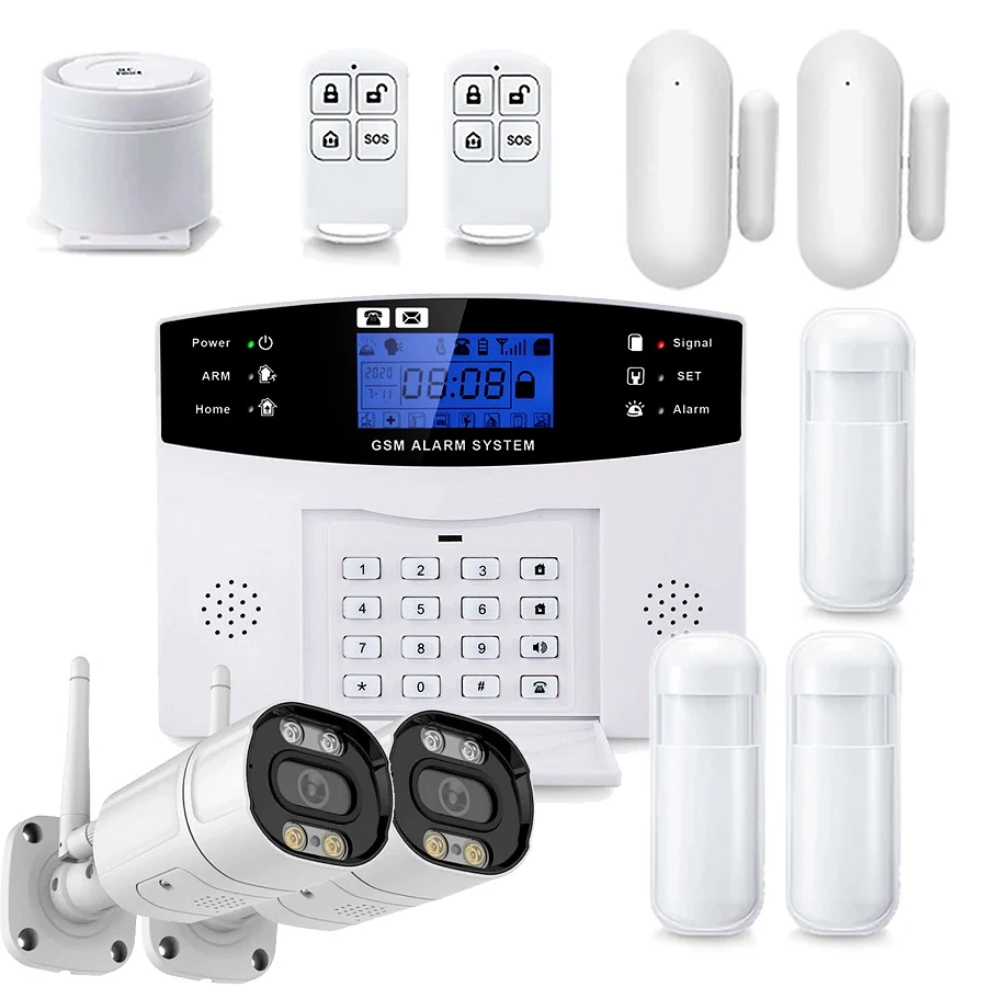 Kit alarma sin cuotas PG500 con 2 camaras exterior