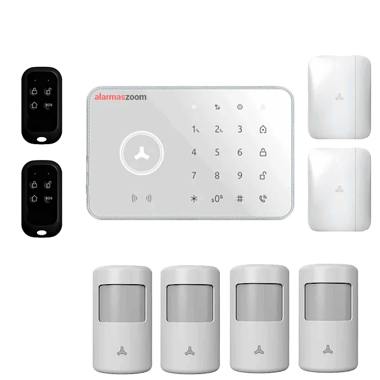 Alarma sin cuotas FHSS T3 4 detectores movimiento