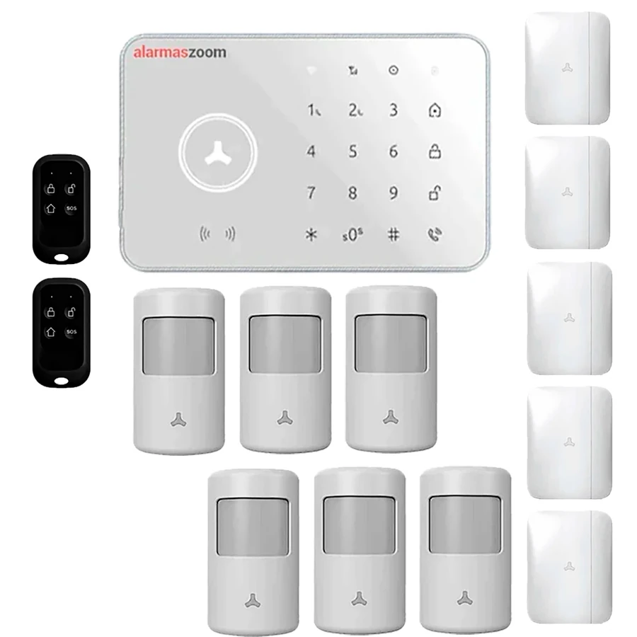 Alarma sin cuotas FHSS T3 6 detectores movimiento