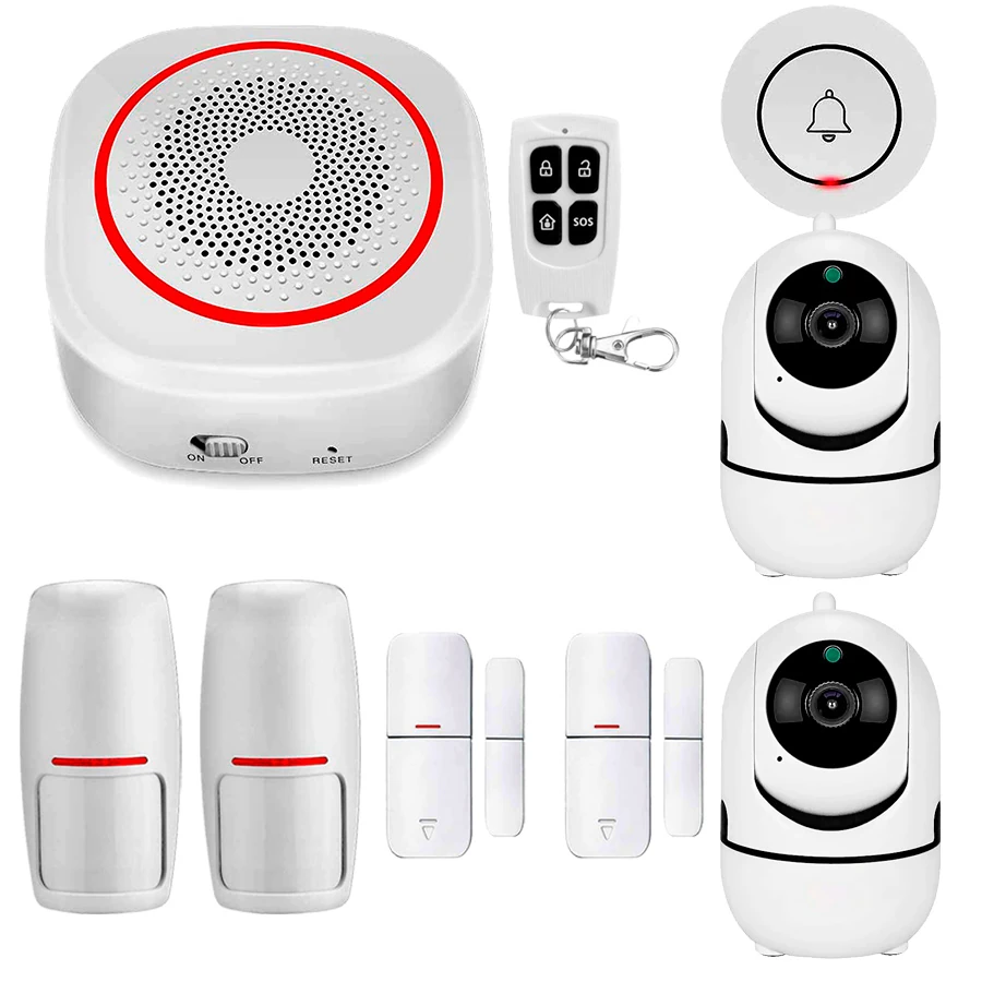 Kit de alarma H3 con 2 camaras video vigilancia