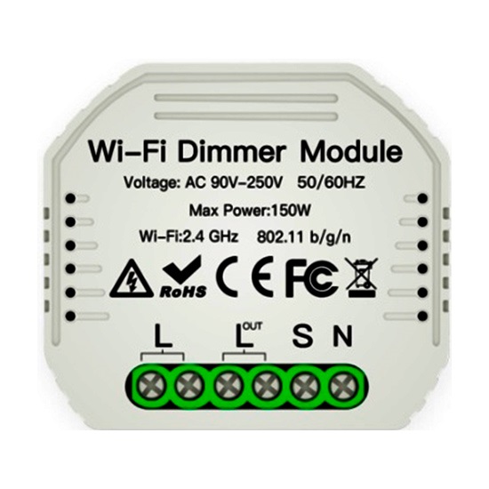 Modulo regulador intensidad Tuya Smart WiFi 1 salida MS105