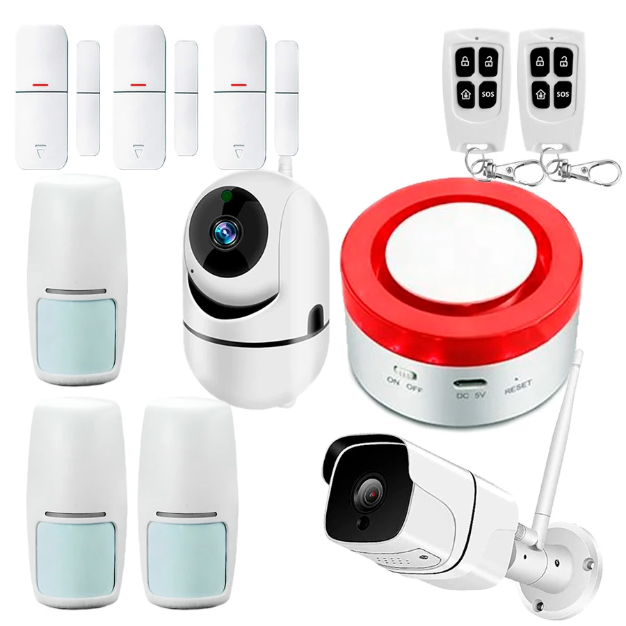 Pack camaras con alarma sin cuotas WiFi H1