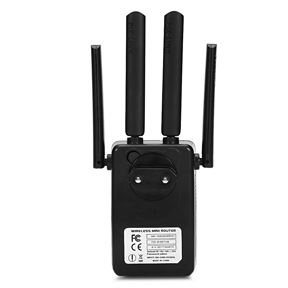 Repetidor WiFi PixLink WR09 Amplificador cuatro antenas