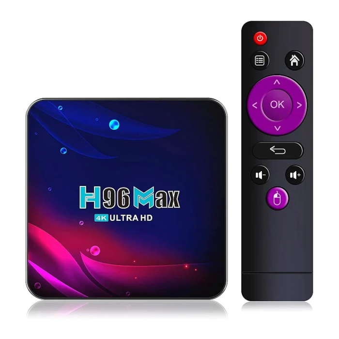 TV Box Android 11 H96 Max 4K Ultra HD RK3318 WiFi 4Gb 64Gb