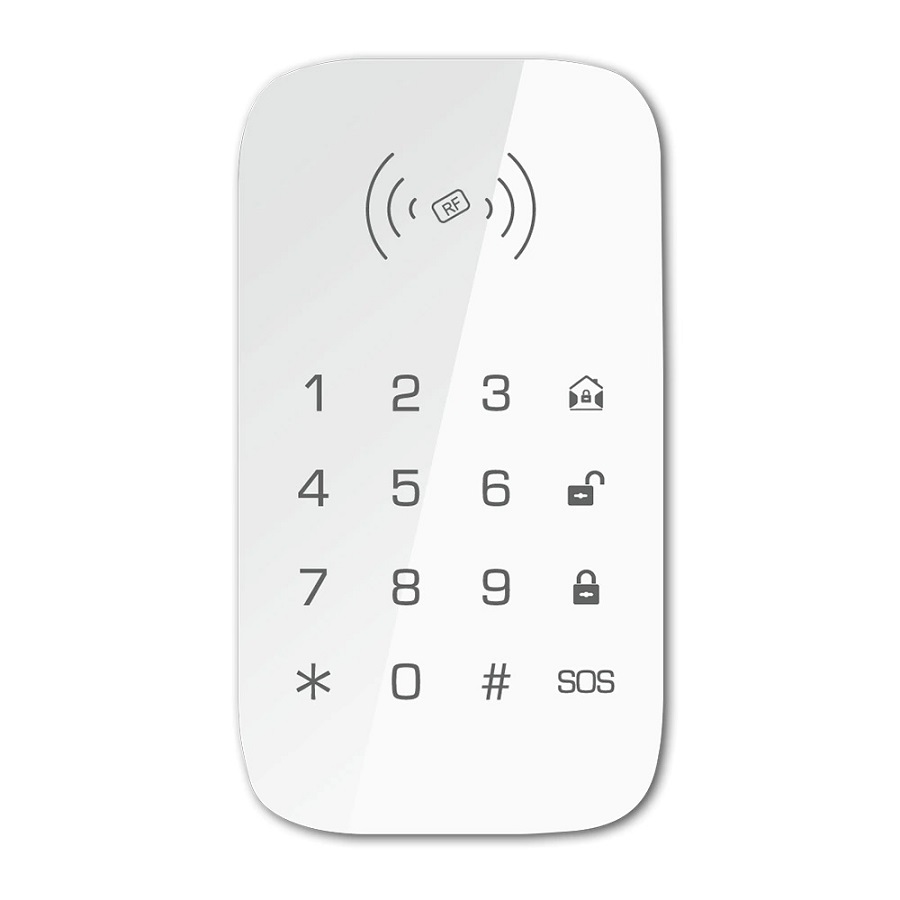 Teclado inalambrico y RFID para centrales de alarma