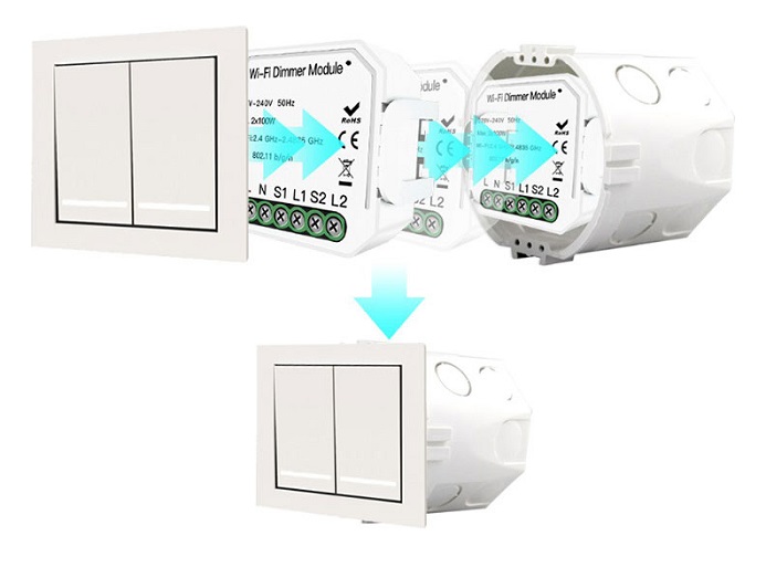 Comprar Módulo de interruptor inteligente QS-Zigbee-CP01 Tuya ZigBee Módulo  de conversión de interruptor doméstico inteligente 1