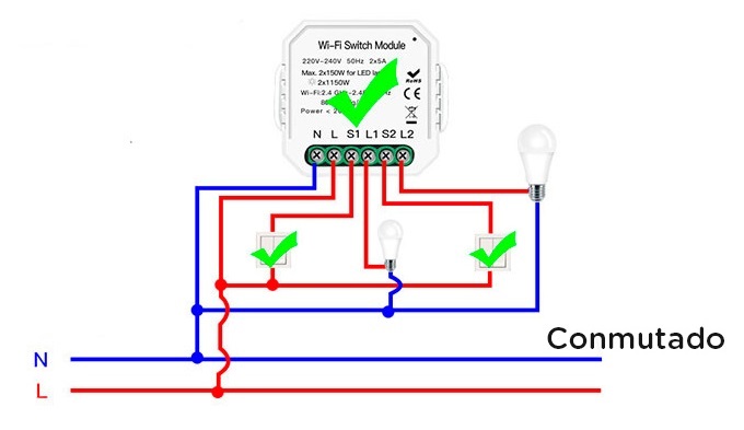 🔴 Cómo instalar Interruptores Wifi o Zigbee y HACER una CONMUTADA