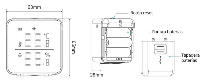 Sensor-temperatura-humedad-WiFi-Tuya-Smart
