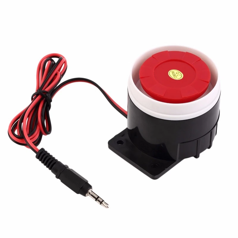 Mini Sirena Alarma Interior 110dB Conector Jack MS101