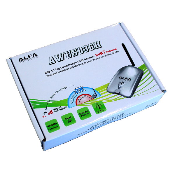 AWUS036H ALFA 1 1W 1000MW V2 REALTEK 8187L ANTENA WIFI 