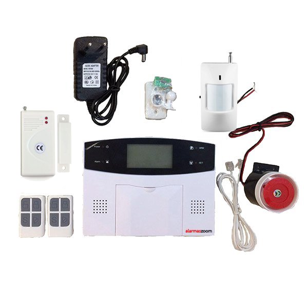 DC5V Mini 8 Canales Sistema de Alarma gsm de Seguridad para el hogar Compatible con Alarma SMS Alarma de Llamada telef/ónica Lazmin Sistema de Alarma SMS