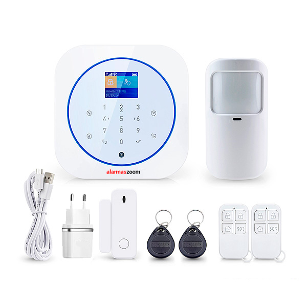 Alarma Hogar WiFi con GSM Tuya Smart AZ032 Blanca