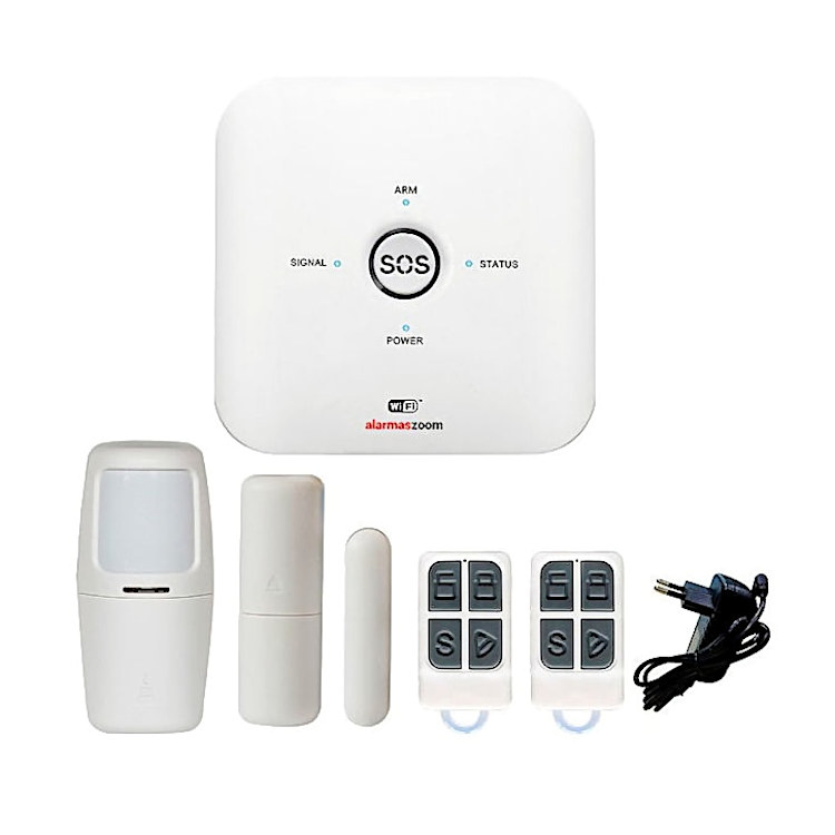 Alarma para casa AZ038 Wi Fi GSM Reacondicionada Google Home Amazon