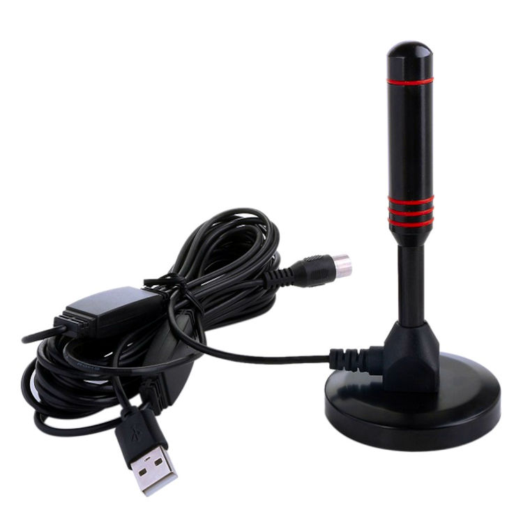 Antena TV TDT Amplificada USB 20dBi omni direccional USB