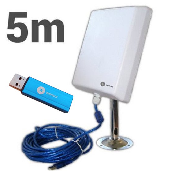 Wonect N4000A Antena WiFi USB 5 metros Amplificador PW915