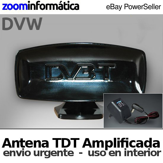 WONECT ANTENA TDT NEGRA INTERIOR