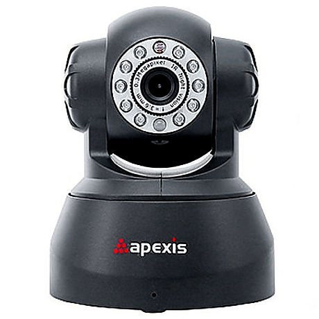 Apexis APM JP8015 WS BK Camara IP WiFi Interior DDNS Motorizada Vision nocturna Negra