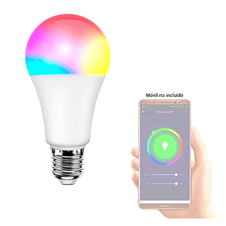 Bombilla WiFi RGB 10W Compatible Google Home y Alexa