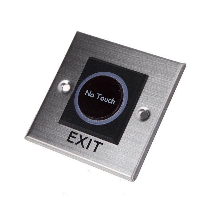 Boton pulsador infrarrojo proximimdad salida control de accesos
