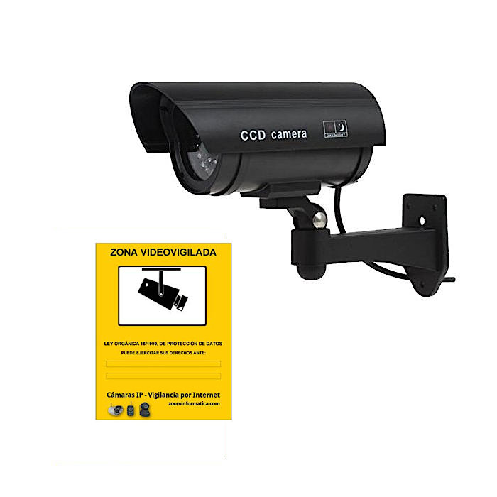 Camara de seguridad exterior imitacion en IP