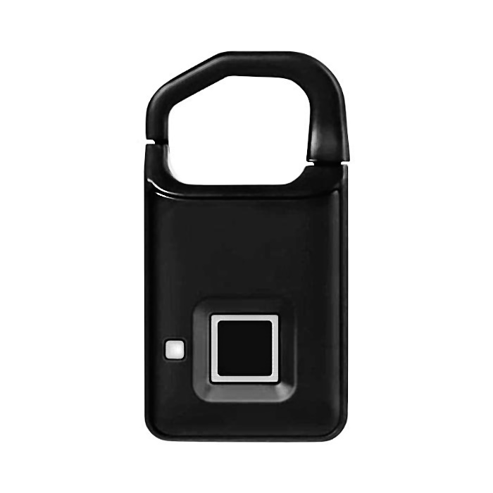 Candado inteligente con huella dactilar USB Bateria interna Exterior Negro 2039
