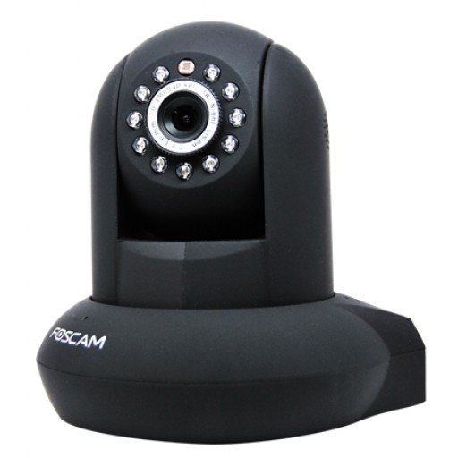 Camara IP WiFi Foscam FI9821EP color negro PoE