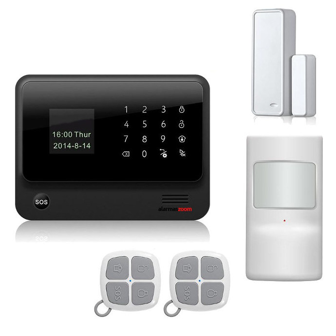 KIT ALARMA WiFi G90B v2 con APP WIFI GSM GPRS color negro