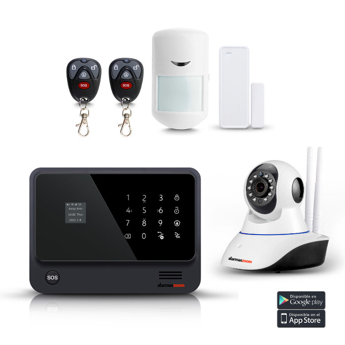 Kit seguridad alarmas casa Camara IP WiFi AZ019 3