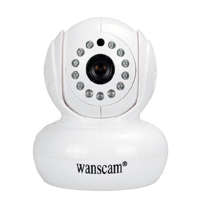 IP CAMARA WIFI VIDEO VIGILANCIA WANSCAM SLOT MEMORIA MICRO GRABACION FULL-HD BLANCA