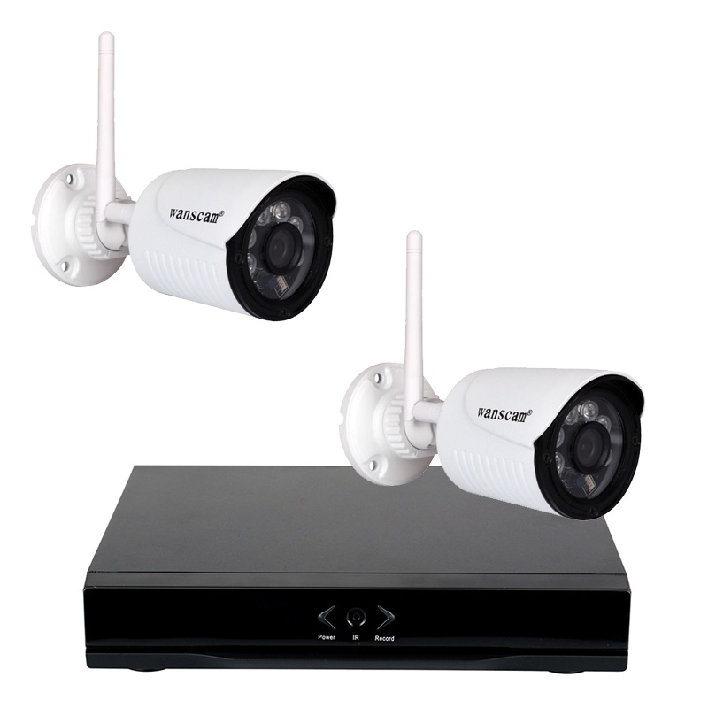 WANSCAM NVR HL0162 GRABADOR ONVIF 2 CAMARAS HW0022 FULL-HD IP EXTERIOR HD VIGILANCIA 