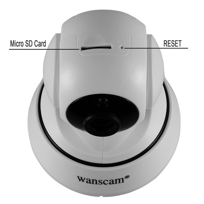 Wanscam HW0036 Camara IP WiFi interior motorizada Ranura memoria grabacion Camaras IP Interior
