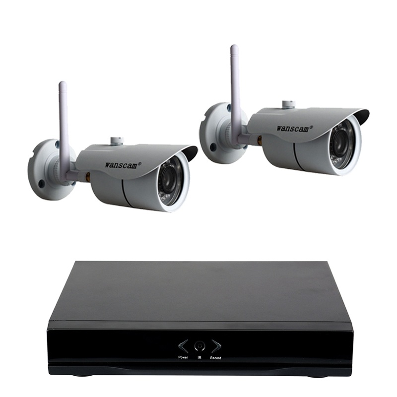 WANSCAM NVR HL0162 GRABADOR ONVIF 2 CAMARAS HW0043 IP EXTERIOR HD VIGILANCIA 