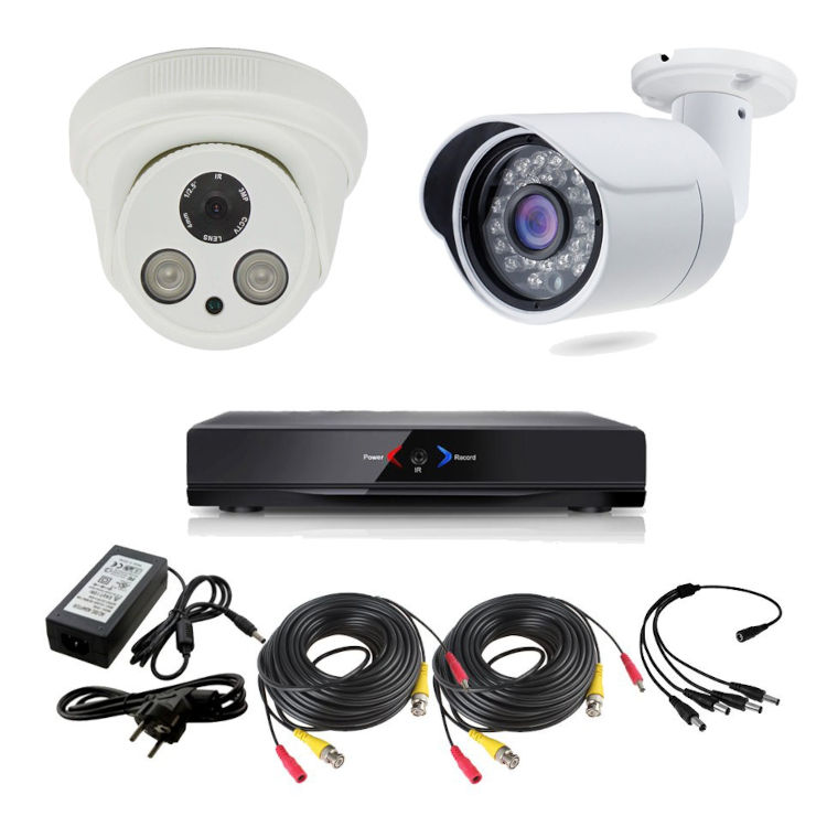 CCTV Grabador DVR AHDK005 Camara interior Full HD Camara exterior HD 720p