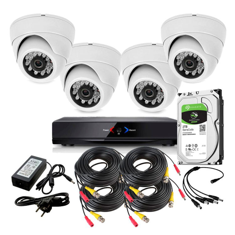 CCTV Grabador DVR AHDK020 4 Camaras interior HD 720p Disco Duro 2Tb