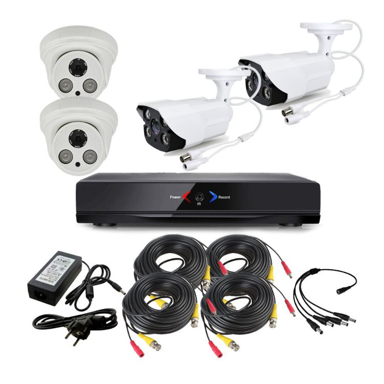 CCTV Grabador DVR AHDK048 2 Camaras exterior Interior Seguridad vigilancia Internet