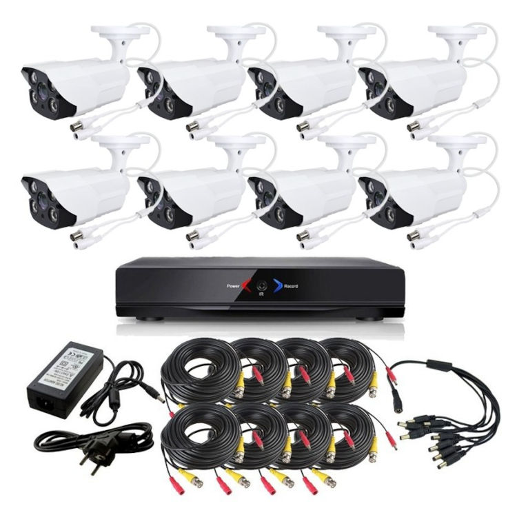 CCTV Grabador DVR AHDK049 8 Camaras exterior techo Seguridad vigilancia Internet