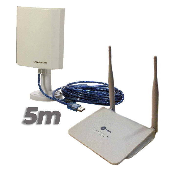 Wonect R658A Router WiFi repetidor con Antena WiFi Leguang N100 5 metros