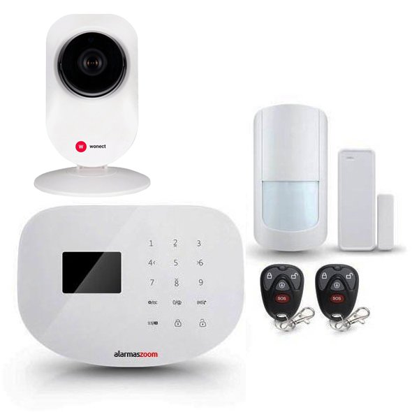 Alarma Hogar WiFi AZ020  con Camara de seguridad IP Interior