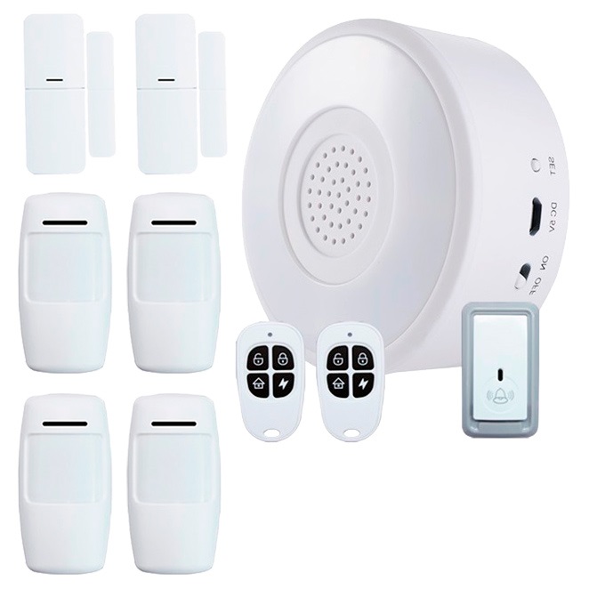 Kit Alarma T2 WiFi economica con 4 detectores de movimiento interior