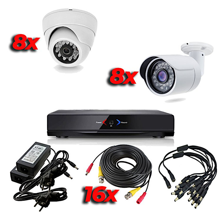 CCTV Grabador DVR AHDK056 Hasta 16 Camaras Exterior Interior HD 720p