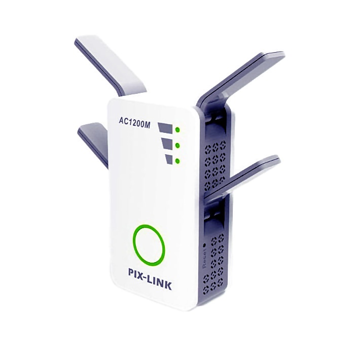 Repetidor WiFi PixLink AC09 Compatible AC1200 Router Doble Banda Outlet